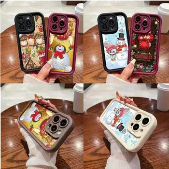 Чехлы для телефонов Ae103 с рождественской елкой для Xiaomi 14T 12 11 Lite 5G NE Redmi 13C 14C 9C 9a A2 A3 Note 12 Pro 11s Angel Eye Ladder Защитный чехол Xiaomi 12T