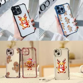 Чехлы для телефонов Ae104 Christmas tree Merry Christmas с гальваническим покрытием из ТПУ для A20s A54 A12 A14 S22 S23 S24 Ultra A55 A15 S21 FE с четырьмя углами защиты Samsung A02/M02