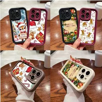 Чехлы для телефонов Ae106 Happy New Year art Merry Christmas для Xiaomi 12 11 Lite 5G NE Redmi 13C 14C 9a A3 Note 12 Pro 11s Angel Eye Ladder Protective Cover Xiaomi 12T