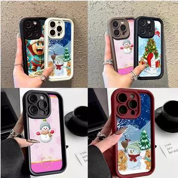 Чехлы для телефонов Ae108 Happy New Year Merry Christmas для Samsung A54 A05s A55 A53 A15 S23 S24 Ultra S25 Plus A35 S20 FE Angel Eye Ladder Protective Cover Samsung A01