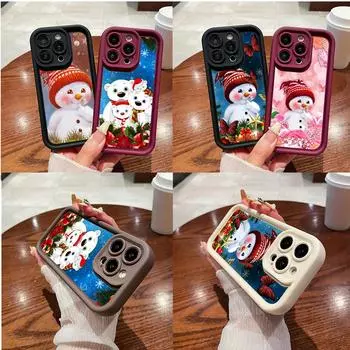 Чехлы для телефонов Ae110 Merry Christmas для Xiaomi 14T 12 11 Lite 5G NE Redmi 13C 14C 9C 9a A3 Note 12 Pro 10 11s Angel Eye Ladder Защитный чехол Xiaomi 12T