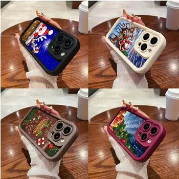 Чехлы для телефонов Ae111 Merry Christmas design для Samsung M54 A72 M23 Moto G30 Google Pixel 9 OnePlus 11 Tecno Camon 20 Angel Eye Ladder Protective Cover Samsung M54 5G