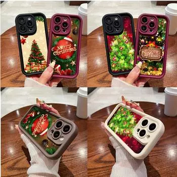 Чехлы для телефонов Ae113 Merry Christmas art Santa design art для Xiaomi 12 11 Lite 5G Redmi 13C 14C 9a A3 Note 12 Pro 11s Angel Eye Ladder Protective Cover Xiaomi 12T