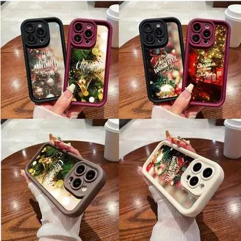 Чехлы для телефонов Ae115 Merry Christmas Happy New Year для Xiaomi 14T 12 11 Lite 5G NE Redmi 13C 14C 9a A3 Note 12 Pro 11s Angel Eye Ladder Protective Cover Xiaomi 12T