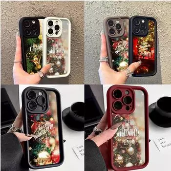 Чехлы для телефонов Ae115 Merry Christmas Happy New Year для Samsung A54 A05s A55 A53 A15 S23 S24 Ultra S25 Plus A35 S20 FE Angel Eye Ladder Protective Cover Samsung A01