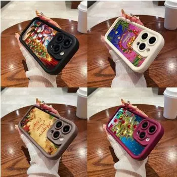 Чехлы для телефонов Ae118 Merry Christmas Santa art для Samsung M54 A72 M23 Moto G30 Google Pixel 9 OnePlus 11 Infinix Tecno Angel Eye Ladder Защитный чехол Samsung M54 5G