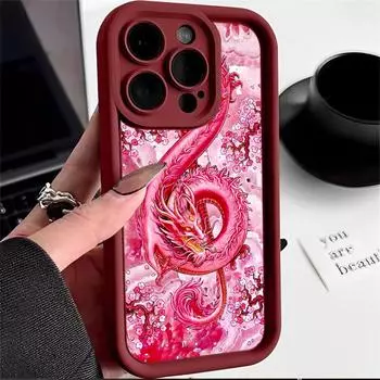 Чехлы для телефонов Ae77 Dragon Design Art защитные для Xiaomi Poco X5 M6 Redmi Note 13 12 11 Pro 13C 12C A3 9 10 12S Angel Eyes TPU задняя крышка Xiaomi 11 Lite/11 Lite 5G
