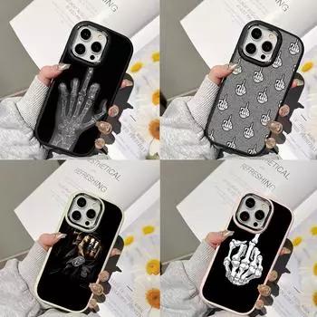 Чехлы для телефонов Ae80 с приветственным жестом и дизайном для Samsung A13 A32 A53 A04e A54 S23 S24 Ultra Infinix Hot 40i Huawei, металлическая защитная задняя крышка для камеры Samsung A02