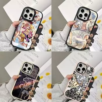 Чехлы для телефонов Ae92 One Piece Luffy Gear 5 для Samsung A13 A32 A53 A04 A54 S23 S24 Ultra Infinix Hot 40 Huawei P30 Pro с металлической защитной задней крышкой для камеры Samsung A02