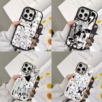 Чехлы для телефонов Ae98 SPYFAMILY с аниме-артом для Samsung A13 A32 A53 A04e A54 S24 FE S23 Ultra Infinix Hot 40i Huawei P30, металлическая защитная задняя крышка для камеры Samsung A02