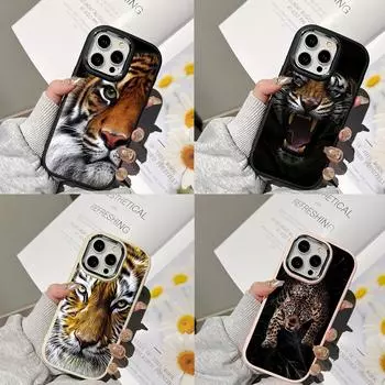 Чехлы для телефонов Ae99 Tigers Lion Love Design Art для Samsung A13 A32 A53 A54 S24 FE S23 Ultra Infinix Hot 40 Huawei P30 с металлической защитной задней крышкой для камеры Samsung A02