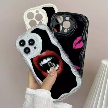 Чехлы для телефонов LZ19 Lips kiss art Clear Soft Wave для Xiaomi 11 Lite Redmi Note 13 12 8 Pro 9 12C A3 Infinix Smart 8 Tecno Защитная задняя крышка Xiaomi Poco M2