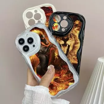 Чехлы для телефонов LZ2 Bath fire rebirth Tiger and horse с прозрачной мягкой волной для Xiaomi 11 Lite Redmi Note 13 12 Pro 9 12C A3 Infinix Tecno Защитная задняя крышка Xiaomi Poco M2