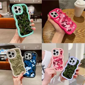 Чехлы для телефонов LZ6 Camouflage Camo Design Wave из силикона для Samsung A15 S23 FE S24 Ultra A34 A54 A14 Motorola G32 OnePlus Soft Cover Samsung A04(M13 5G)