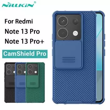 Чехлы для телефонов Nillkin для POCO X6 5G CamShield Pro TPU + ПК, защита камеры, противоударная задняя крышка для конфиденциальности POCO X6 5G зелёный