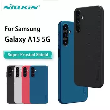 Чехлы для телефонов Nillkin для Samsung Galaxy A15 5G с суперматовым защитным экраном задняя крышка Samsung Galaxy A15 5G чёрный