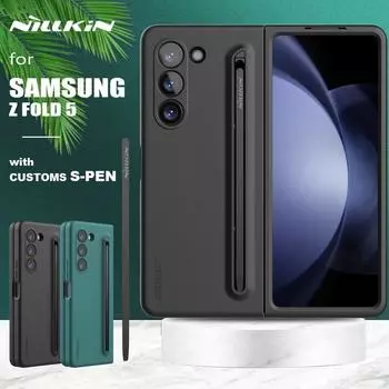 Чехлы для телефонов Nillkin Flex Pure Fold для Samsung Galaxy Z Fold 5 в комплекте с S-Pen Samsung Galaxy Z Fold 5 чёрный