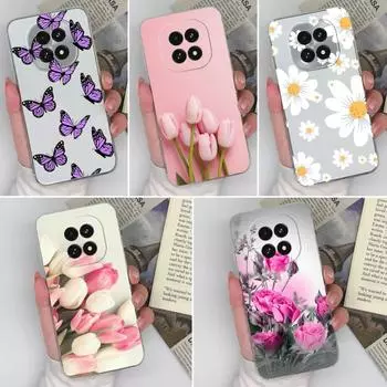 Чехлы для телефонов Oppo Realme 12 13 V60 C63 Narzo N61 Reno12 F A3 A40 A60 F27 Shell Popular Butterfly Fancy Flowers TPU Clear Silicone Case для OPPO Realme C63 5G