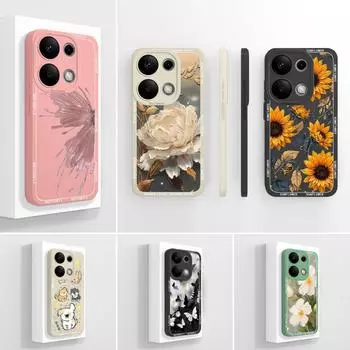 Чехлы для телефонов Redmi Note 13 14 Pro Plus 4G 5G Note14pro+ Чехлы Cute Creative Puppy Мягкие жидкие силиконовые прочные противоскользящие чехлы совместимы с Redmi Redmi Note 13 Pro 4G