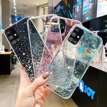 Чехлы для телефонов с блестками и блестками для Samsung Galaxy M12 M10 M11 M21 M31 M30S M31S M51 M62, мягкий чехол из ТПУ для Samsung A10 A20 A30 A40 A50 A70 A21S A20S, женский чехол Samsung A21S чёрный