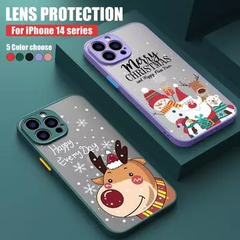 Чехлы для телефонов с рождественским узором для iPhone 15, 14, 13, 12 Pro Max 11, Samsung S24 S23 FE A54, акриловый противоударный чехол, создающий ощущение кожи, с мягким краем, чехол из веревки для рук iPhone 13 Pro Max темно-зеленого