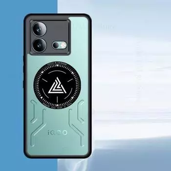 Чехлы для телефонов VIVO iQOO Neo8 Pro Охлаждающий теплоотводящий матовый чехол для телефона Vivo iqoo Neo 8 Pro V2302A Силиконовый бампер противоударный чехол для телефона iQOO Neo8 Pro чёрный