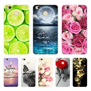 Чехлы для телефонов Xiaomi Redmi 4X Чехол Симпатичный силиконовый мягкий чехол TPU для Xiomi Redmi 4X Чехол Redmi4X Hongmi 4X Coque Funda Redmi 4X