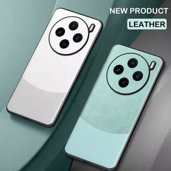 Чехлы для VIVO X200 Pro Роскошный силиконовый кожаный цветной чехол для телефона VIVO X100S Pro X100 Ultra Полная защита камеры Ударопрочный бампер vivo X200 фиолетовый