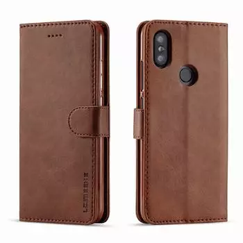 Чехлы для Xiaomi Mi A2 Lite, чехол, роскошный винтажный кошелек с магнитом, кожаная раскладная сумка для телефона для Xiomi Redmi A 2 Lite A2Lite, чехол For Mi A2 (6X) чёрный