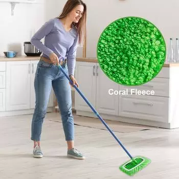 Чехлы из фланелевой ткани для швабры для пола, сменные насадки для швабры, чехол для швабры для пола, улучшение повседневной уборки, упаковка из 6/8 шт. 6