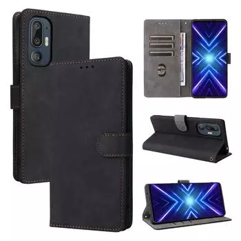 Чехлы-книжки для HTC U24 Pro Чехол для телефона из искусственной кожи с полной защитой корпуса [блокировка RFID] Чехол-кошелек for HTC U24 Pro чёрный