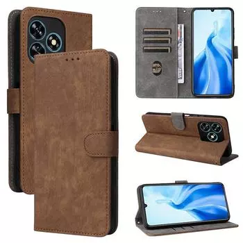 Чехлы-книжки для Oukitel C51/C53/C50 из искусственной кожи с полной защитой корпуса [блокировка RFID] чехол-кошелек для телефона for Oukitel C51 чёрный