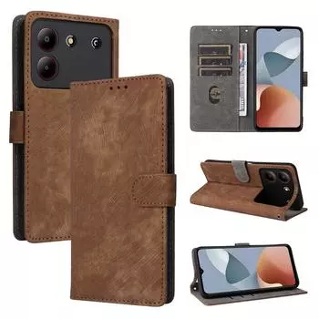 Чехлы-книжки, совместимые с ZTE Blade A54 / Blade A34, чехол для телефона из искусственной кожи, полная защита корпуса с [блокировкой RFID] for ZTE Blade A54 чёрный