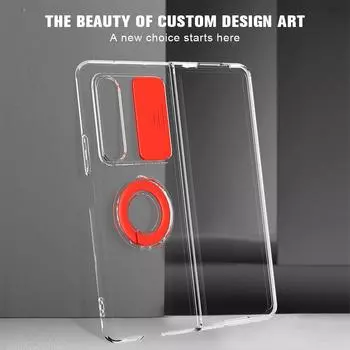 Чехлы-кошельки для Samsung Galaxy Z Fold3 Z Flip 3, выдвижной чехол-кронштейн для камеры Sumsung Z Fold3 Z Flip3, силиконовый прозрачный противоударный защитный чехол на заднюю панель