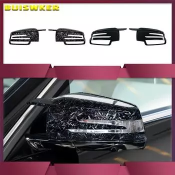Чехлы на боковые зеркала для Mercedes Benz W176 W246 W212 W204 C117 X156 X204 W221 C218 ABCES CLA GLA GLK Class Black Заменить