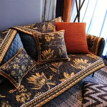 Чехлы на диван для гостиной, подушка для дивана, скандинавский современный американский светильник, роскошный противоскользящий корпус высшего класса, всесезонный диван 45x 45 pillow cover