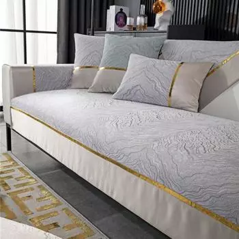 Чехлы на диван из синели в стиле пэчворк для гостиной, 1, 2, 3-местный чехол для стула Gold Line, защита для мебели, подушка для дивана Cushion cover30x50cm