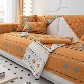 Чехлы на диван в богемном стиле для гостиной, Нескользящие универсальные диванные подушки, коврики, чехлы для домашних животных, детский диван, защита для дивана, домашний декор 70x70cm 1pcs