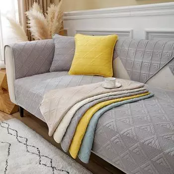 Чехлы на диваны для гостиной, современный нескользящий чехол для дивана, домашний декор, угловой чехол для дивана, подушка