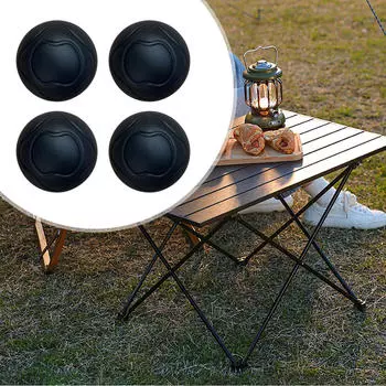 Чехлы на ножки стула, 4 шт., колпачки для кончиков пальцев, чехлы, простые в установке чехлы на ножки стола для мебели чёрный