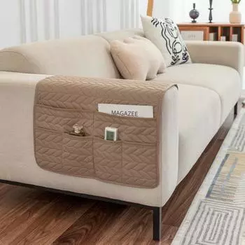 Чехлы на подлокотники, чехлы на диваны, чехлы на спинки, противоскользящие чехлы на кресла для собак, кошек, кожаных кресел-реклайнеров для домашних животных в форме буквы L 17 x 35 inch