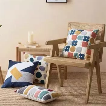 Чехлы на подушки в скандинавском стиле с вышивкой, наволочка с геометрическим рисунком, абстрактная домашняя декоративная наволочка для дивана-кровати, стула
