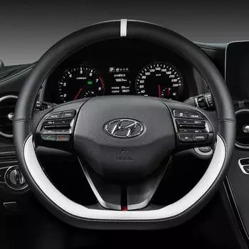 Чехлы на руль автомобиля 38 см для Hyundai i30 Creta Tucson ix35 Solaris Elantra Santa Fe Kona i40 Palisade, автоаксессуары