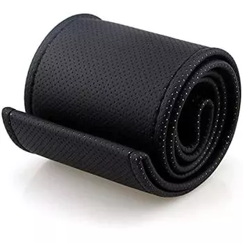 Чехлы на руль своими руками Чехол на руль Защитная пленка на руль из микрофибры с иглой и ниткой (черный) Non-Slip 22x15x3cm