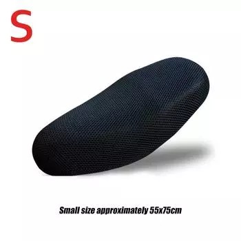 Чехлы на сиденья мотоцикла, 3D сетчатая ткань, защита от солнца, чехлы на сиденья скутера, аксессуары, сотовая сетка, дышащая ткань S