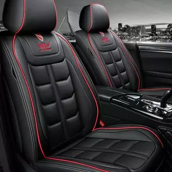 Чехлы на сиденья водителя/переднего пассажира Полностью закрытые Одноместные Кожаные Подушки для Автосиденья Всесезонные Совместимые Чехлы на Сиденья(Только подушка сиденья) 1PC