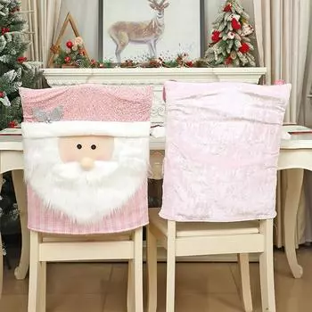 Чехлы на спинки стульев с изображением мультфильмов, моющиеся розовые чехлы на спинки стульев, чехлы для стульев в столовой, украшения для дома A3