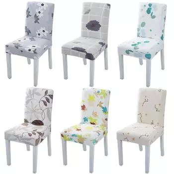 Чехлы на стулья, эластичный чехол из спандекса, декоративный чехол на стул, съемный для столовой, для свадьбы, кухни, офиса, ресторана, банкета universal sizes