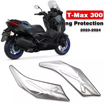 Чехлы против царапин подходят для обтекателя X-MAX 300, защитный чехол для Yamaha XMAX 300 X MAX 2023, боковая поддержка мотоцикла, верхняя защита серебряный