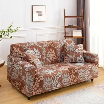 Чехлы с принтом, эластичные чехлы на диван в клетку для гостиной, эластичный чехол для дивана, стула, диванное полотенце, домашний декор 1/2/3/4 места 1-seater 90-140cm